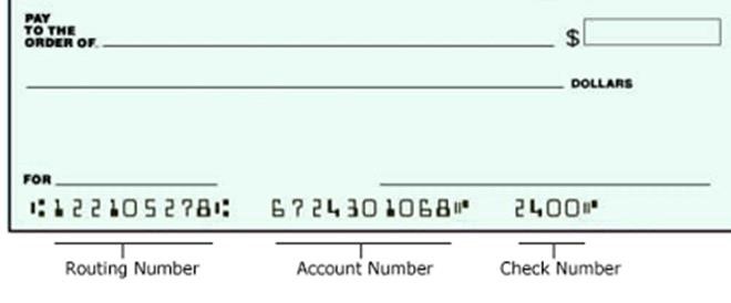 routing number