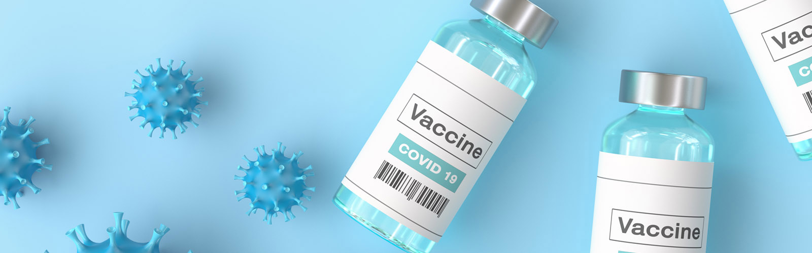 Vaccine vials for COVID-19 virus