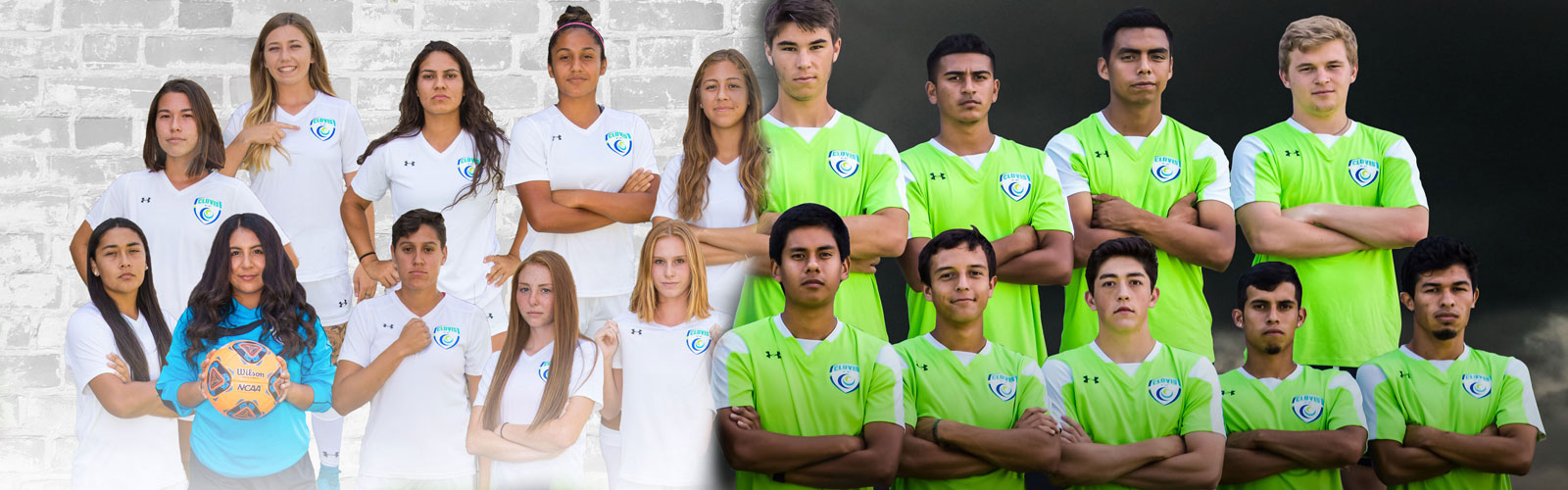 collage of boys and girls team photos