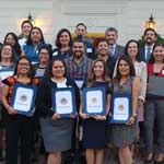 Communication Instructor Stephanie Briones and Dean of Instruction Dr. James Ortez graduated from this prestigious program on October 9