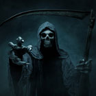 grim reaper pointing scarily