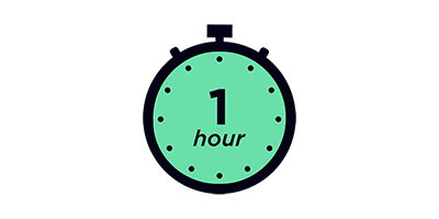 illustration of 60 minute timer
