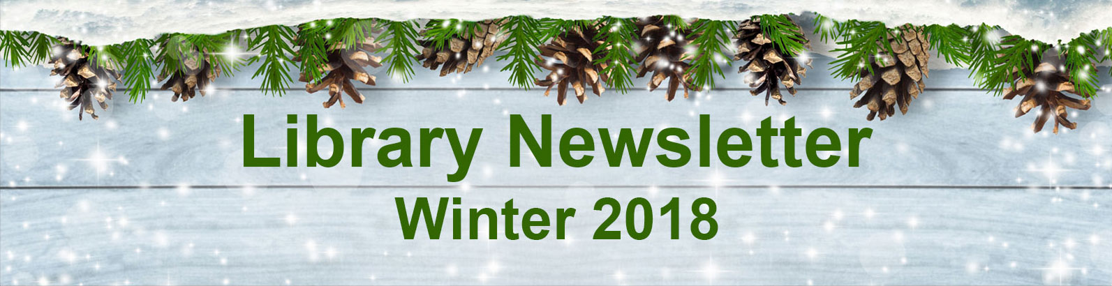 2018 Winter Newsletter banner