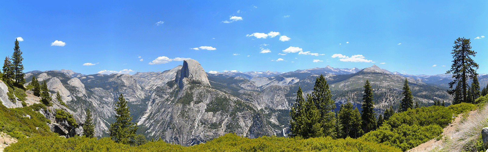 view of Yosemite range including half dome