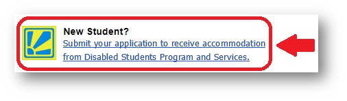 dsps application link screenshot