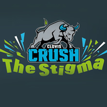 crush the stigma logo design