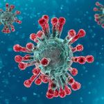 Corona virus close up