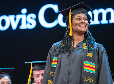 African-American student at commencement