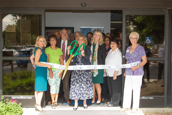 Ribbon cutting of the SBDC