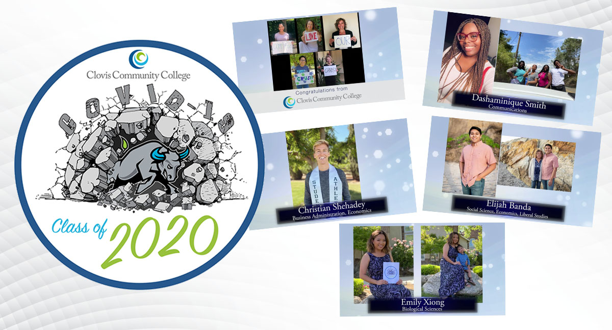 A selection of students graduating from CCC in 2020