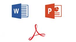 Word, PowerPoint, and Adobe Acrobat