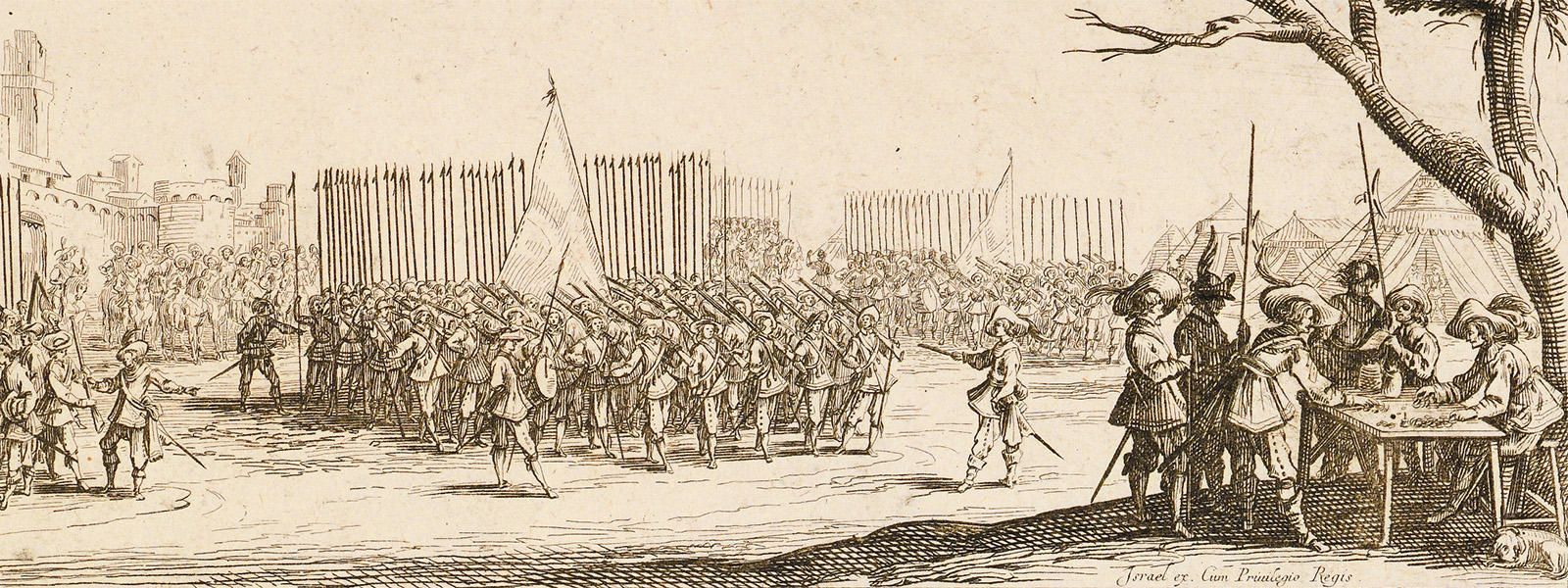 Depiction of the thirty year war by artist "Jacques Callot"
