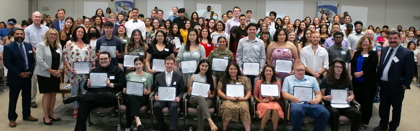 Students at the 2022 Scholarship Awards