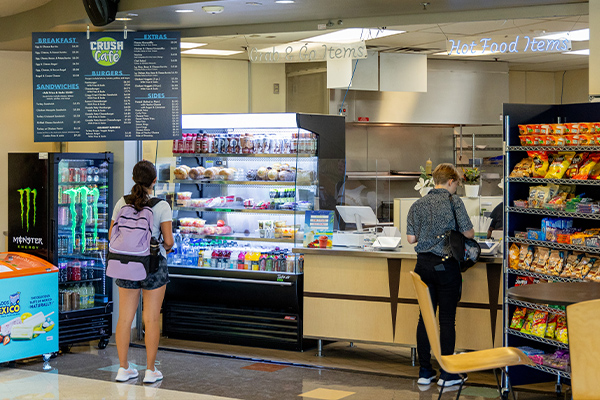 interior of the crush cafe