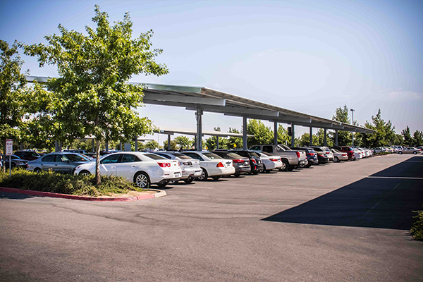 cars in a parking lot