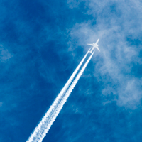 airplane in the sky