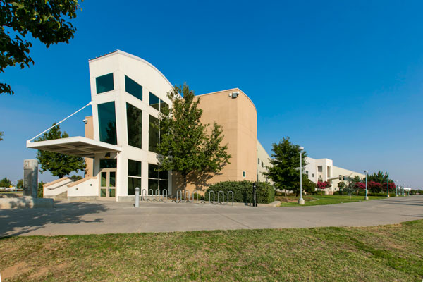 Clovis Community College Building A during autumn season