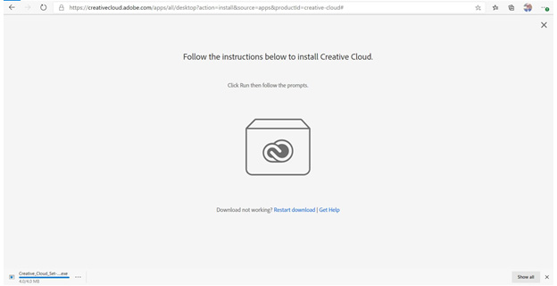 install creative cloud