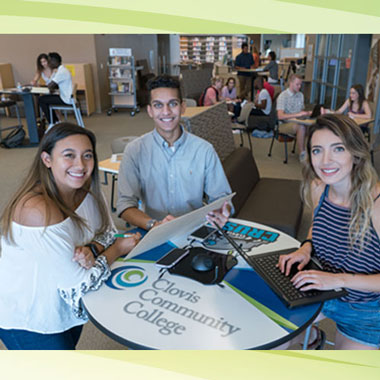 male and female students at CCC