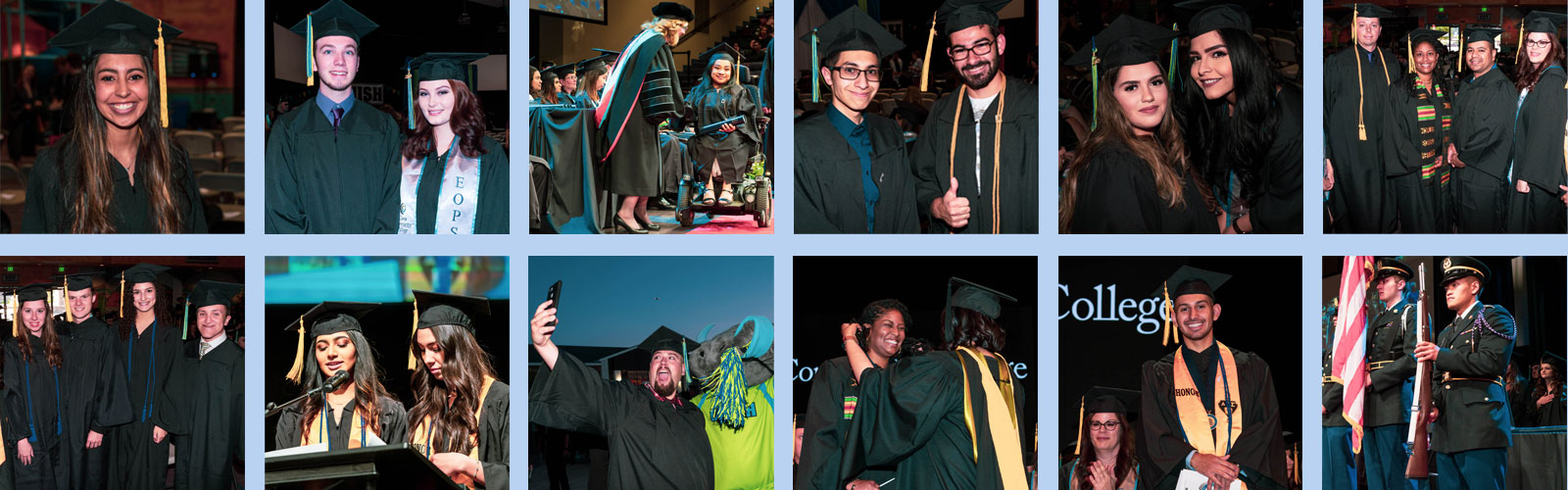 A cross section of CCC students at commencement