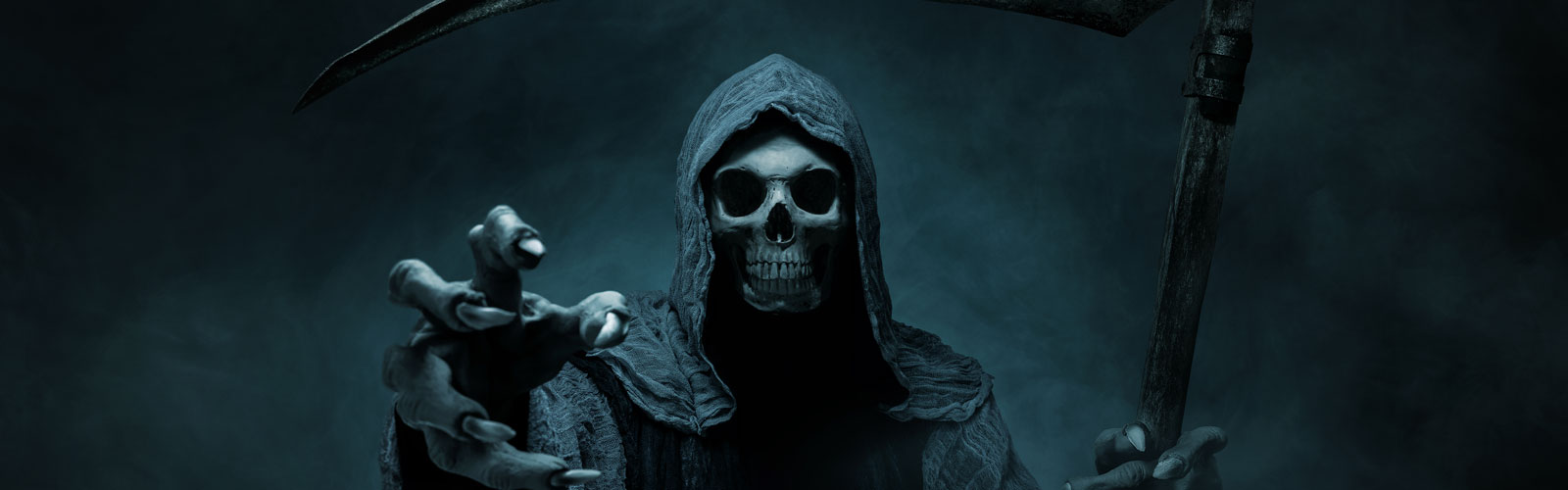 scary grim reaper pointing 