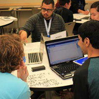 students being tutored in the Tutorial Center