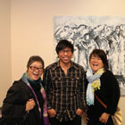 Edwin Macaraeg displaying “The Disambiguation of Asian-American History,” at CCC hosted ArtHop