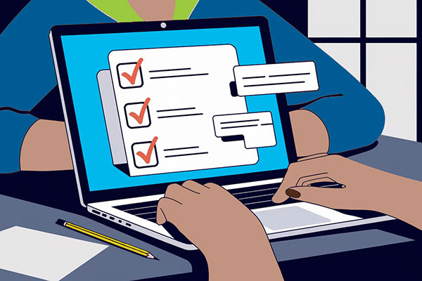 Library bookshelves at Clovis