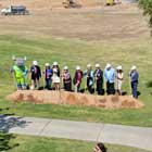 Breaking ground at the groundbreaking event