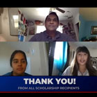 thank you from Scholarship ceremony recipients
