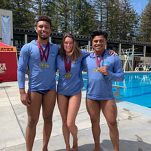 Qualifying Students at NorCal Diving Regionals