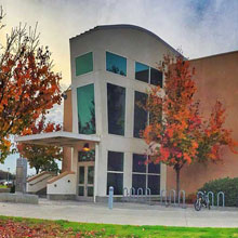 Academic A building with fall landscape