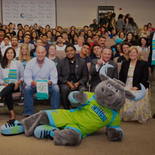 Athletic Board of Trustees with Athletes