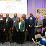 President Bennett in group picture with local community leaders