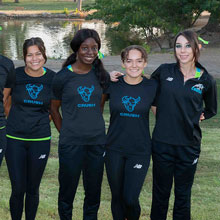 A team shot of the Clovis Community Women's Cross Country Team