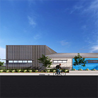 Rendering of the athletics facility