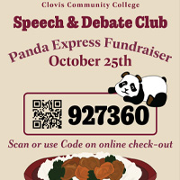 Speech and Debate Club Panda Express Fundraiser