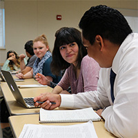 Students in a classroom