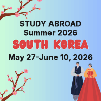 Study Abroad Summer 2026 - South Korea