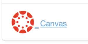 login in to Canvas icon