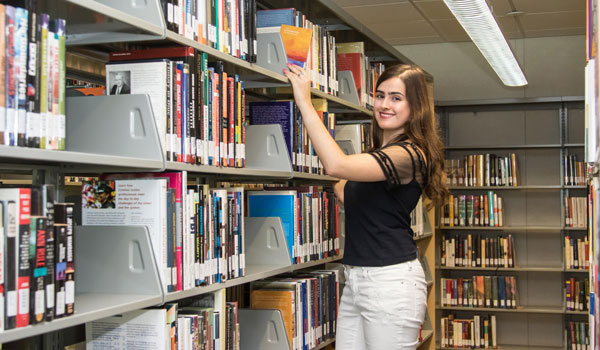 ccc student in library