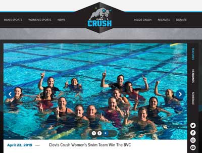 screenshot of gocloviscrush.com website