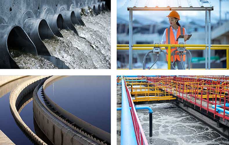 A selection of images of the wastewater treatment industry