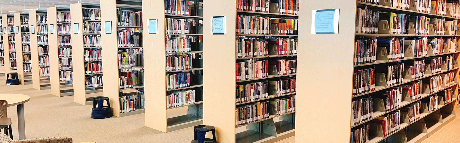 CCC library bookshelves