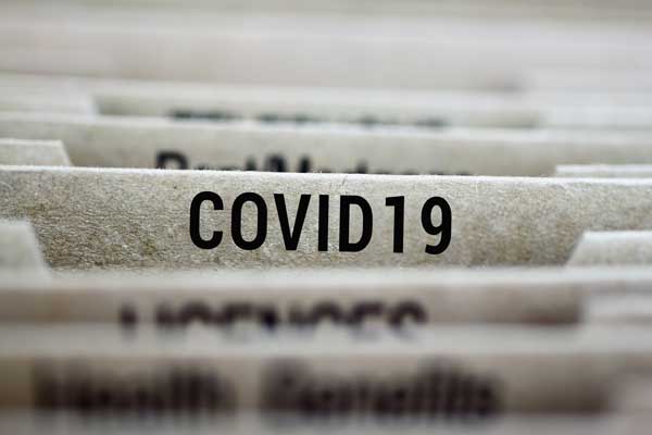 Filing system with COVID-19 File