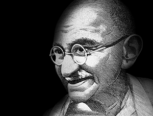 Ghandi portrait