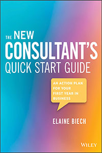 A book titled New Consultants Quick Start Guide by Elaine Biech