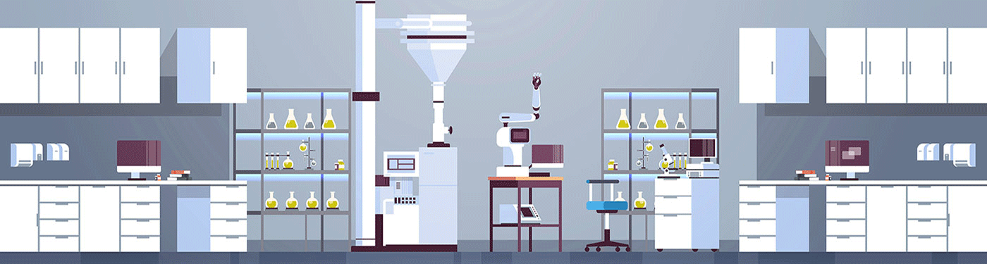 Drawing of a Science Lab
