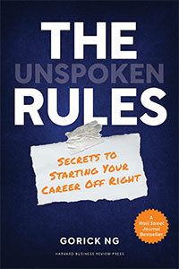 A book titled The Unspoken Rules by Gorick Ng