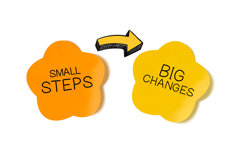 Small steps equal big changes